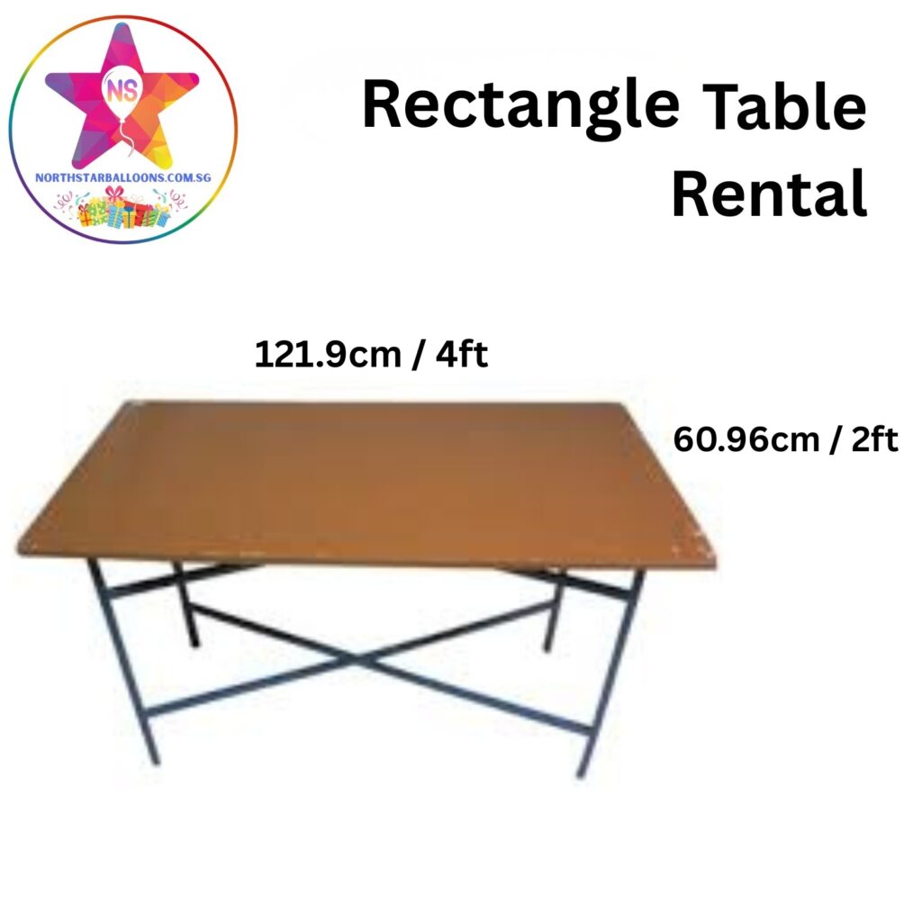Side Table Rctangle Rectangle Tables - North Star Balloons