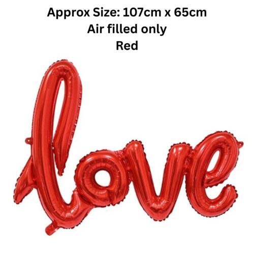 Love Foil (Red)- Air Filled only